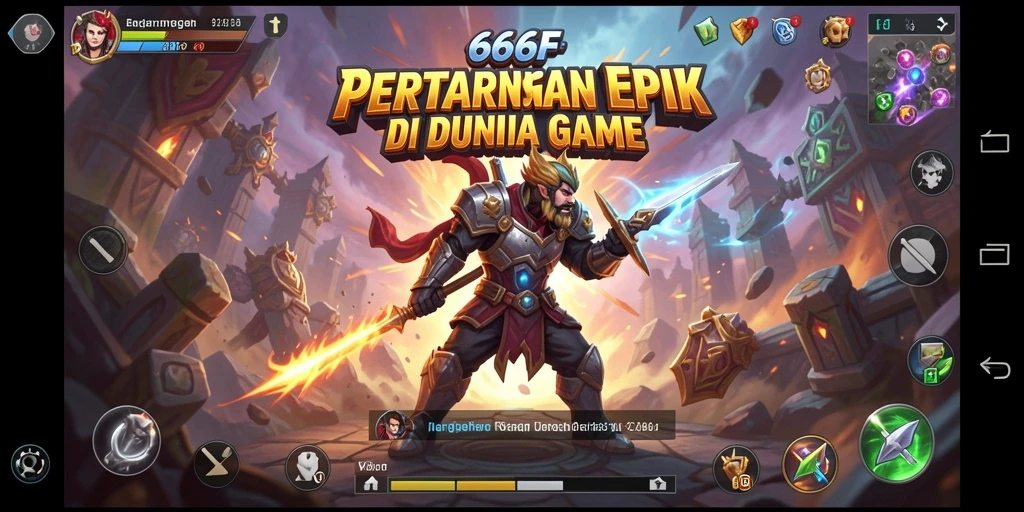 Tangkapan layar dari gameplay Fighting yang menegangkan di 666F.