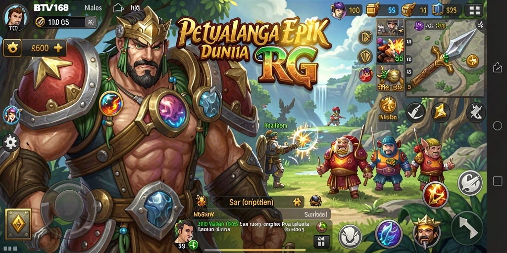 Screenshot BTV168 menampilkan aksi pertarungan yang mendebarkan dalam RPG.
