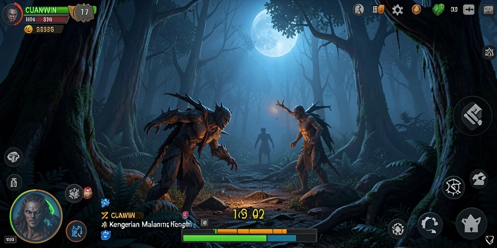 Tampilan mendebarkan dari gameplay CUANWIN yang menyeramkan dan penuh ketegangan.