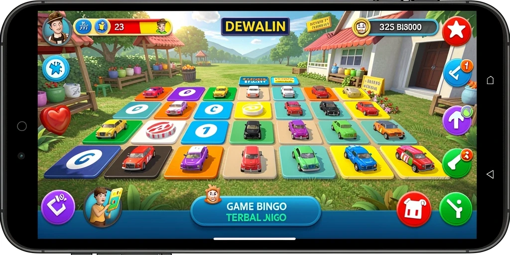 Screenshot gameplay DEWALIN menunjukkan suasana seru saat bermain Bingo.