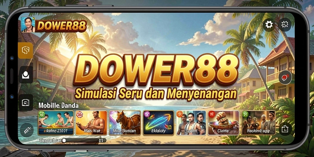 Tampilan gameplay <strong>DOWER88</strong> yang menarik dan penuh warna.