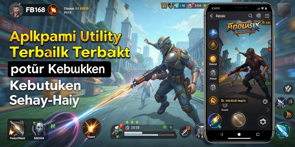 Screenshot FB168 yang menunjukkan antarmuka pengguna yang ramah dan fitur Utility.
