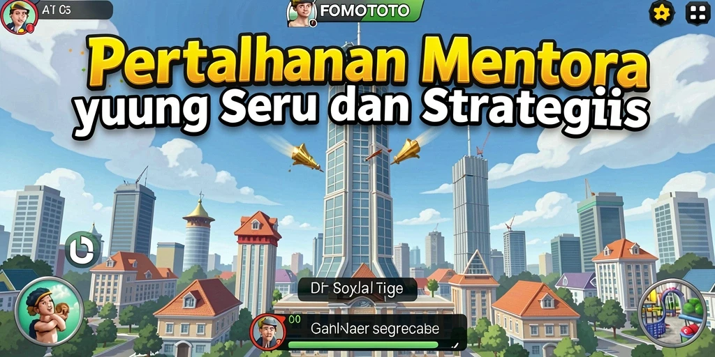 Tampilan gameplay FOMOTOTO yang mendebarkan dalam Tower Defense.