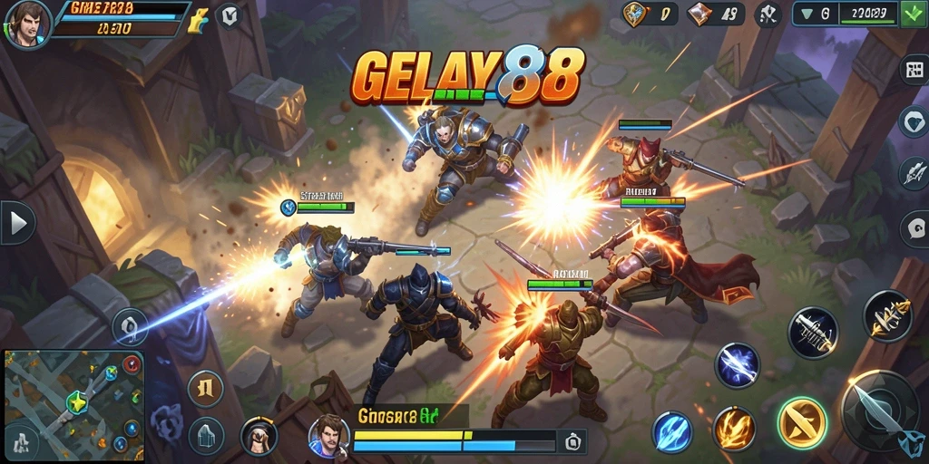 Tampilan permainan <strong>GELAY88</strong> yang menegangkan dan interaktif.