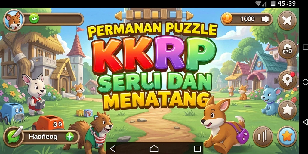 Skrinsut permainan KKRP yang menunjukkan teka-teki yang menantang dan seru.