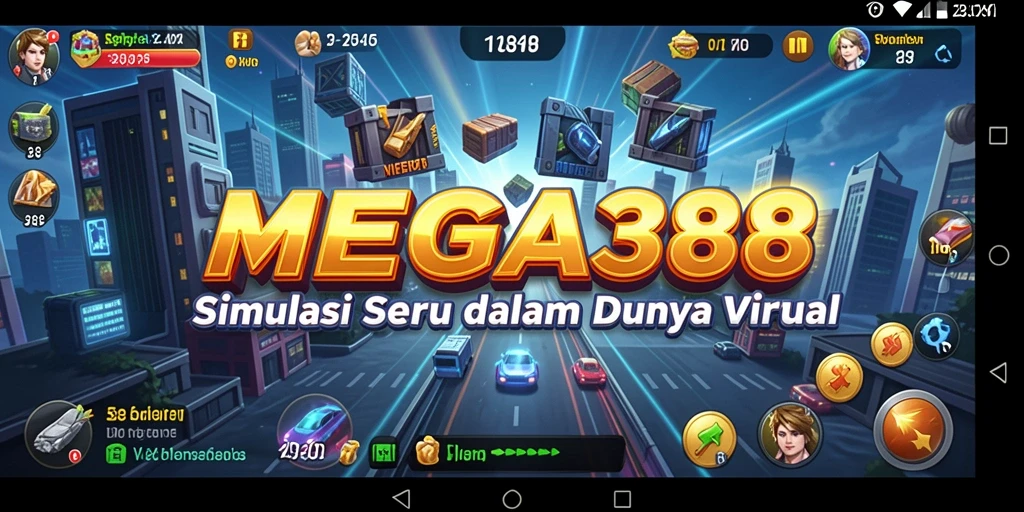 Gameplay MEGA388 menampilkan simulasi yang imersif dan interaktif.