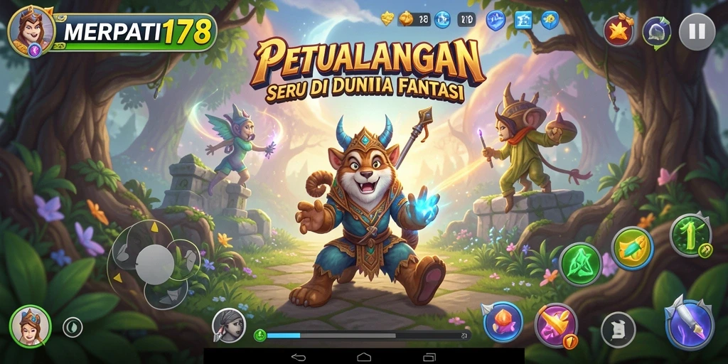 Tampilan gameplay petualangan seru di MERPATI178.