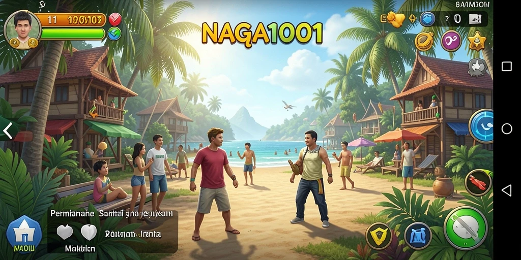Tampilan gameplay NAGA1001 yang mengasyikkan dan santai.