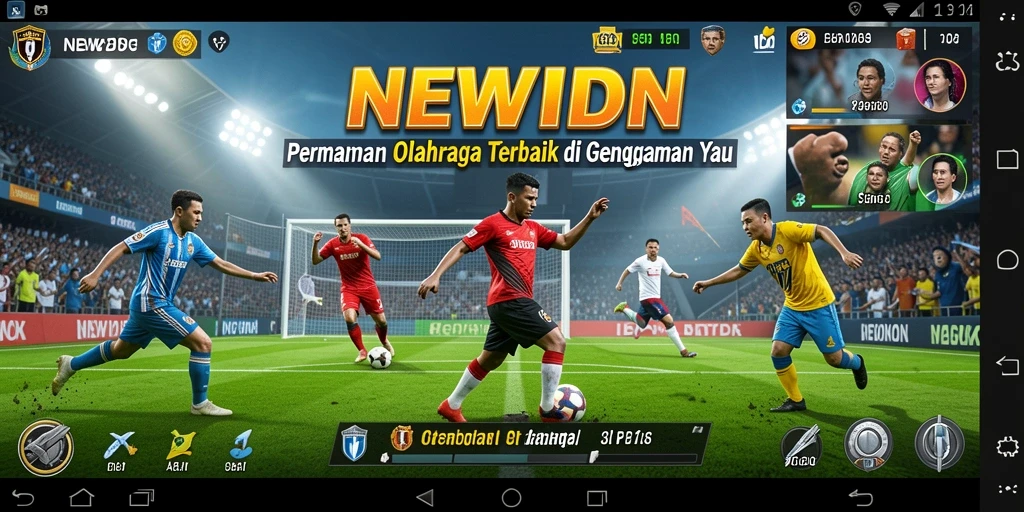 Tampilan mengesankan dari gameplay <strong>NEWIDN</strong> dalam olahraga yang mendebarkan.