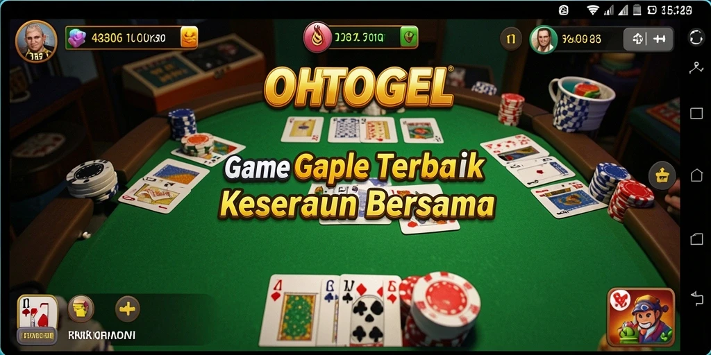 Tampilan gameplay seru OHTOGEL dalam permainan Gaple.