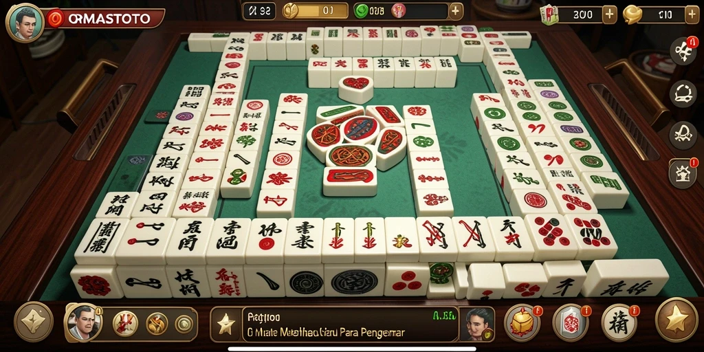 Gameplay Mahjong seru di ORMASTOTO dengan tantangan mendebarkan.