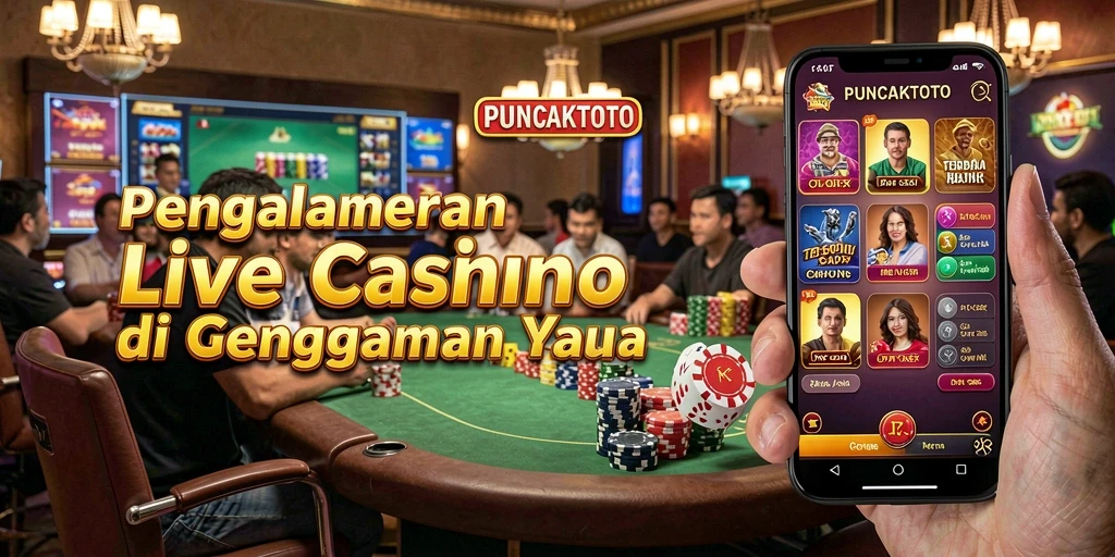 Gameplay menarik Live Casino PUNCAKTOTO dengan dealer profesional.