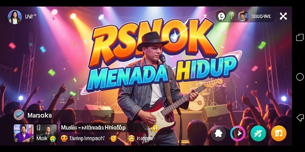 Screenshot gameplay RSNOK menampilkan pengalaman bermain musik yang seru.