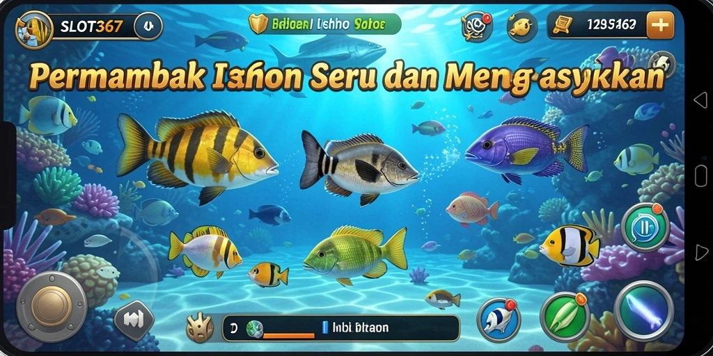 Screenshot gameplay SLOT367 dengan aksi menembak ikan yang seru.