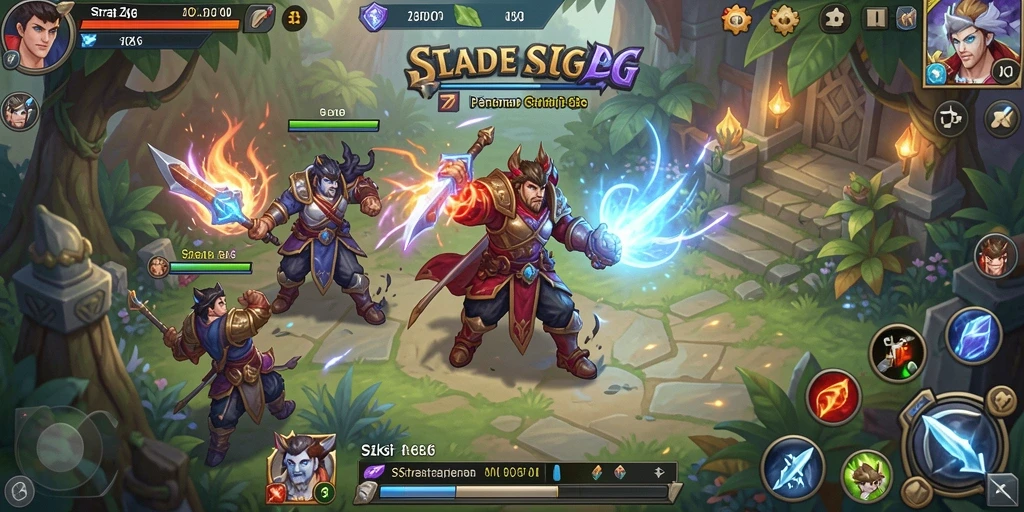 Tampilan unik gameplay SLG yang menantang dan strategis.